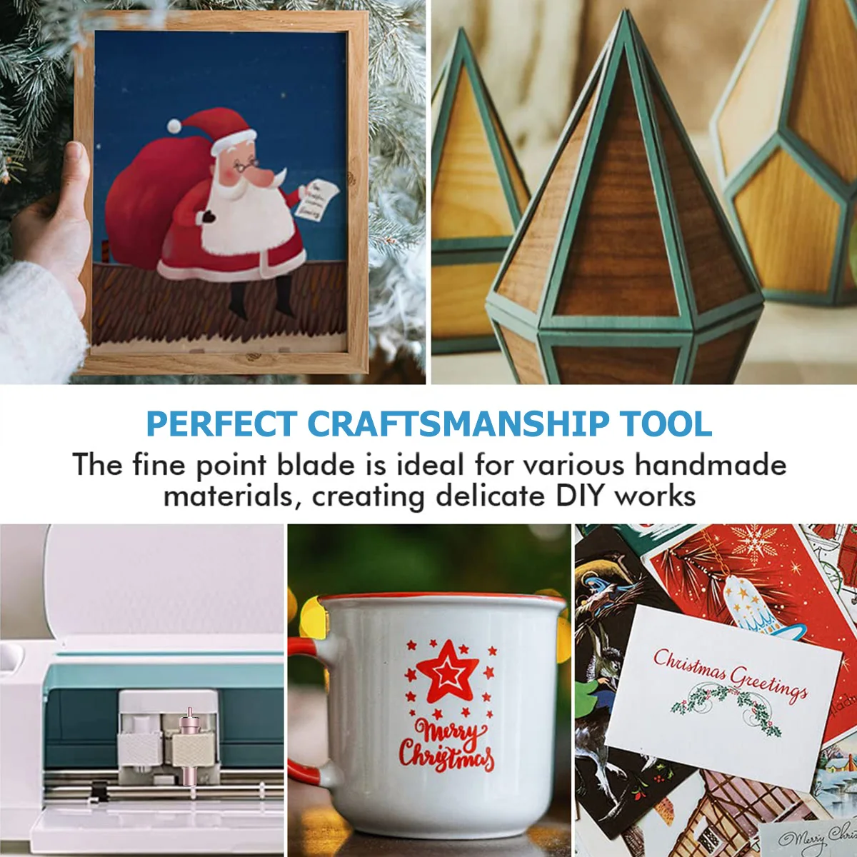 Deep Cut Blade with Hosing 30/45/60 Degree Sharp Deep Point Blade Foam Chipboard Leather Cutting Tools Compatible Cricut Cutting