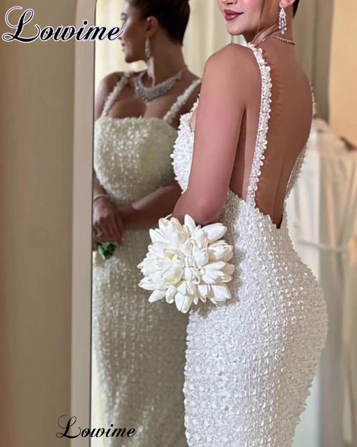 Vestidos De Novia elegantes con Espalda descubierta, Vestidos De