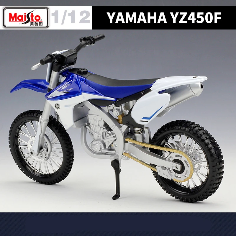 Maisto 1:12 YAMAHA YZ450F Alloy Race Motorcycle Model Simulation Diecast Cross-country Street Motorcycle Model Children Toy Gift 6