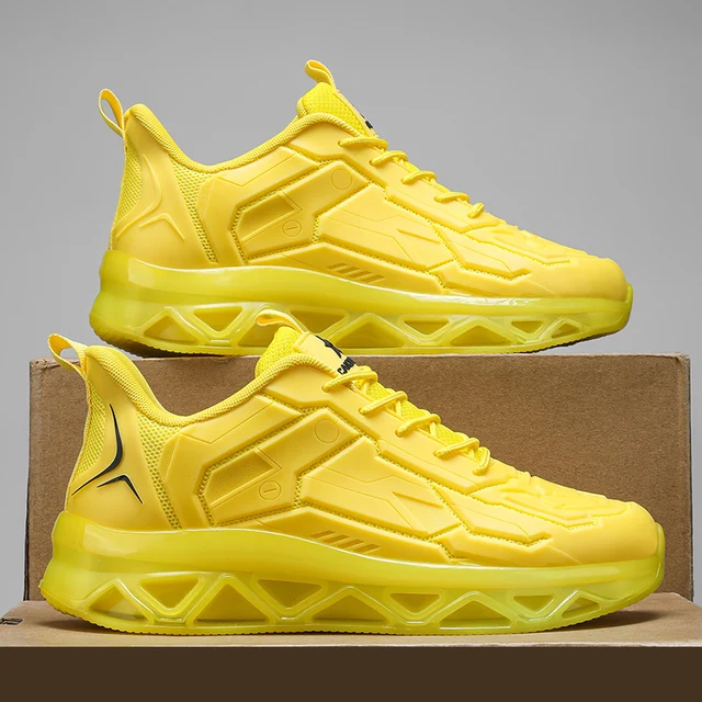 Spring and Summer Men's Fashionable Street Style Walking Shoes, Suitable for Outdoor Activities in All Seasons, Comfortable Non-Slip Lace-Up Sports Shoes for Men, Bright Design and Versatile Men's Catwalk Style