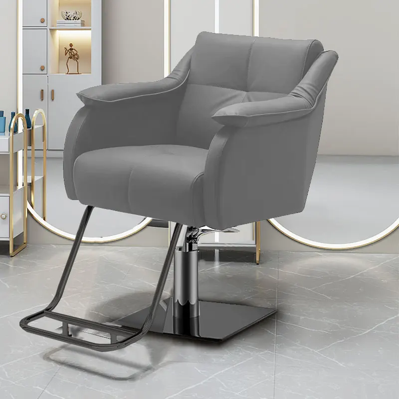 Office Pedicure Barber Chairs Makeup Saloon Rolling Make Up Chairs Vanity Shampoo Swivel Sillas Barberia Barber Equipment CM50LF