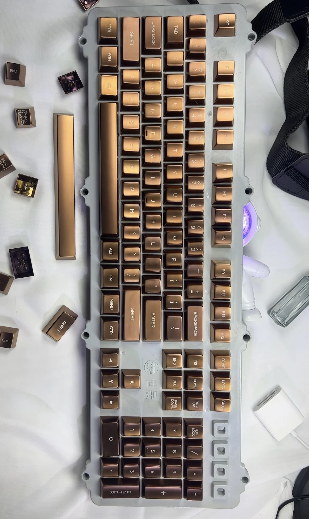 artesão Key Caps, alumínio Keycaps, perfil cereja, Gaming Acessórios