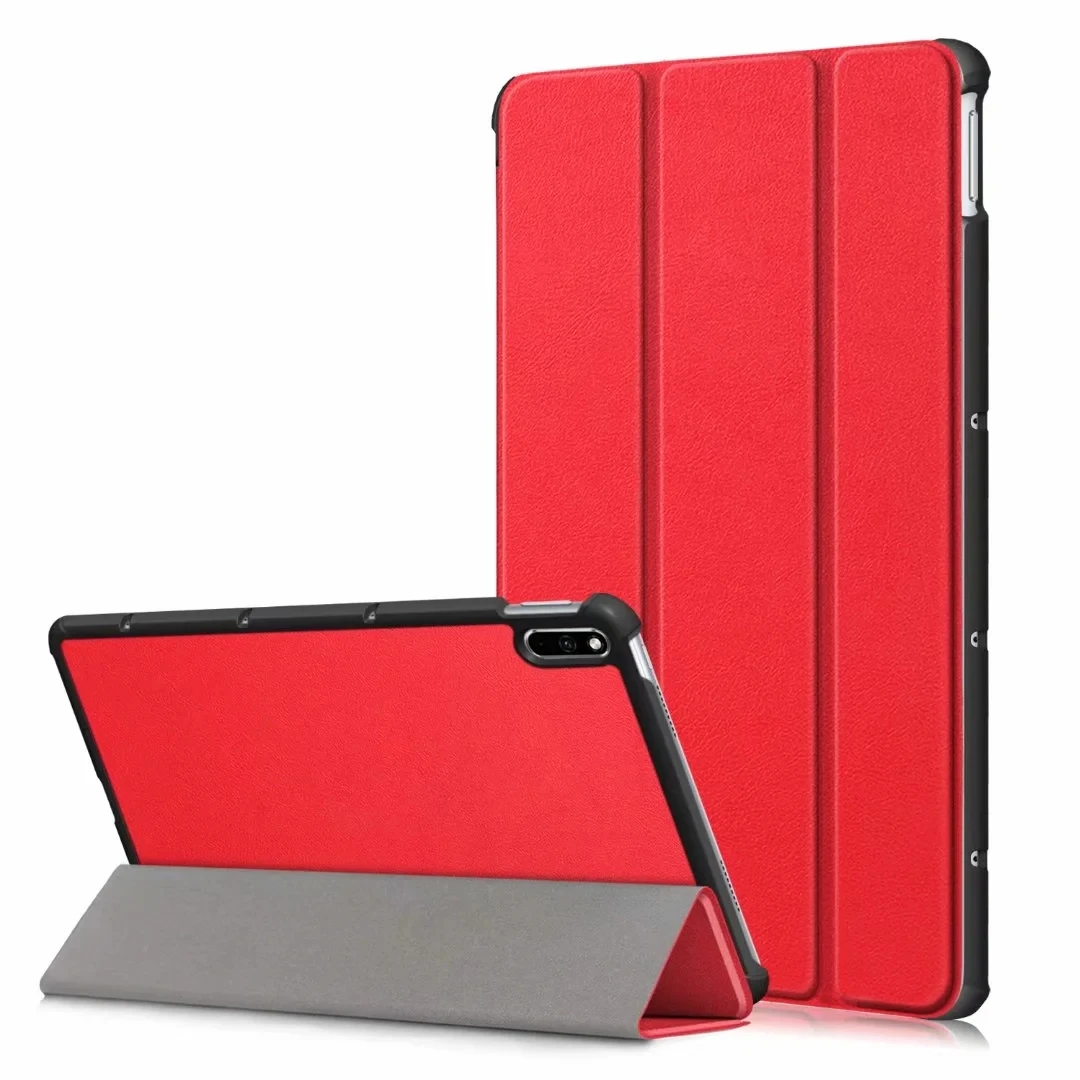 Slim PU Leather Tablet Case Cover with Screen Protector and Stylus Pen