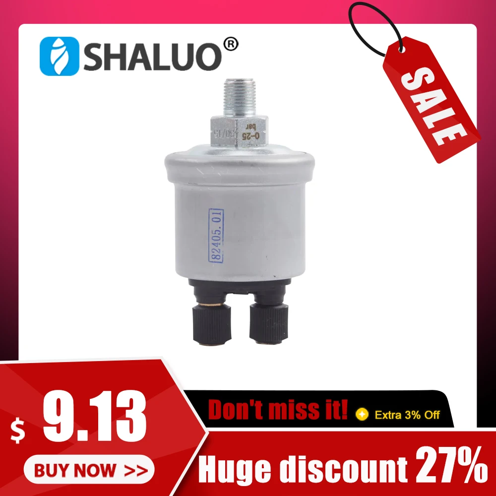 HighQuality10Bar25BarVDOOilPressureSensorPlug18NPT0to10