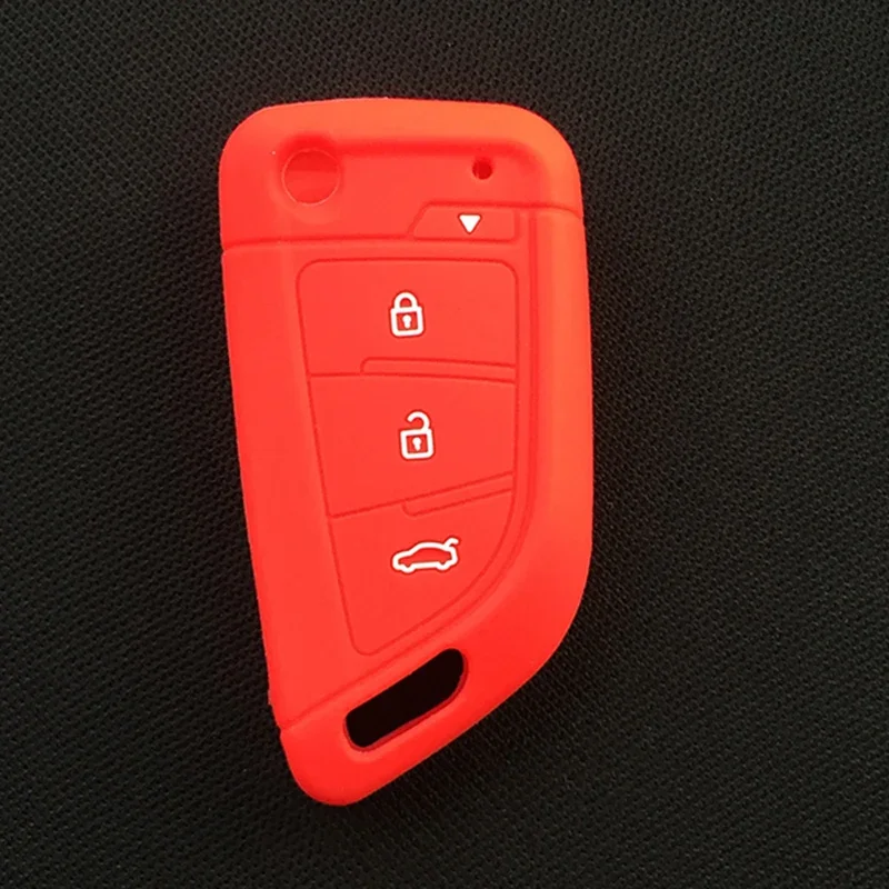 Silicone Car Key Cover Case for XKKF20EN 3 + 1/4 Buttons Folding Flip Remote Xhorse VVDI Remote Wire Key key case key case cover car key shell flip key fob shell car key chain