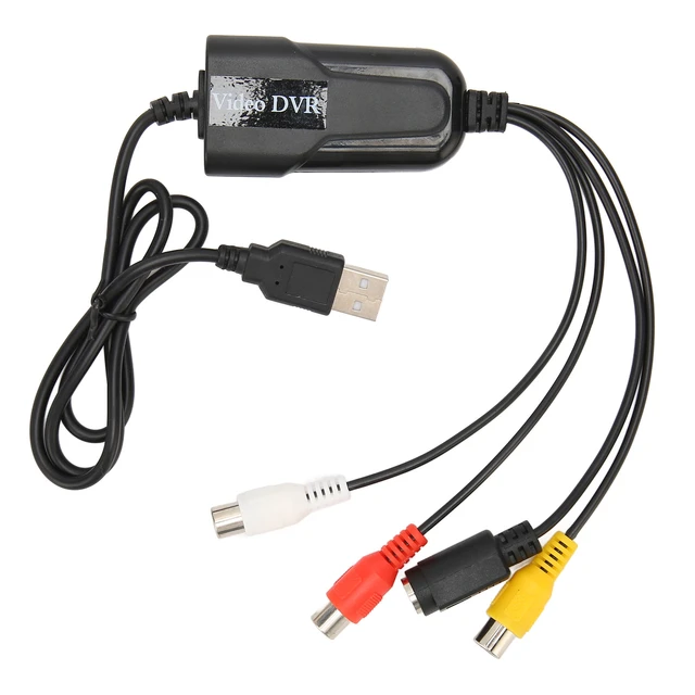 Convertisseur vidéo portable RCA vers USB, Plug and Play, VHS