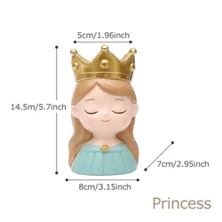 Charming Girl Portrait Succulent Planter - Decorative Floral Pot (Princess)