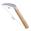 Japanese Gardening Weeding Sickle Hand Hoe Portable Weeding Puller Heavy Duty Handheld Sickle Tool for Flower Gardening Planting 5