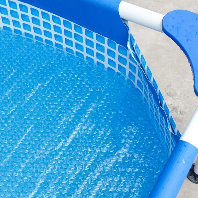 Kerek Medence Napenergia -Burkolat Hőmegőrző Takaró -Medence Pezsgőfürdő Borító Spa A Föld Feletti Úszómedence Tiszta - Image 4