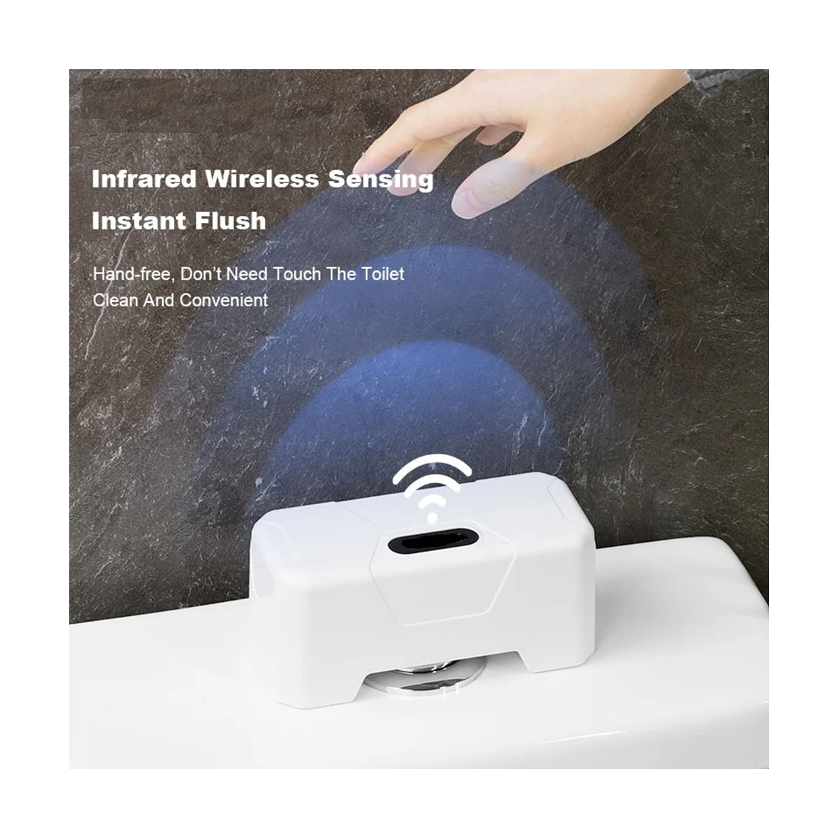 

Automatic Toilet Flush Button Toilet Smart Sensor Flusher ExternalInfrared Flush Smart Toilet Flushing Sensor