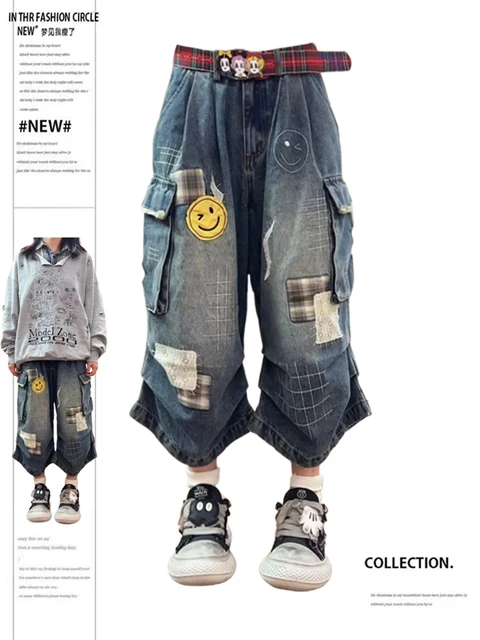 Summer Women Tomboy Jorts Harajuku Cargo Jean Shorts 2000s Japanese Denim Pants Y2K Streetwear High Street Korean Fashion New