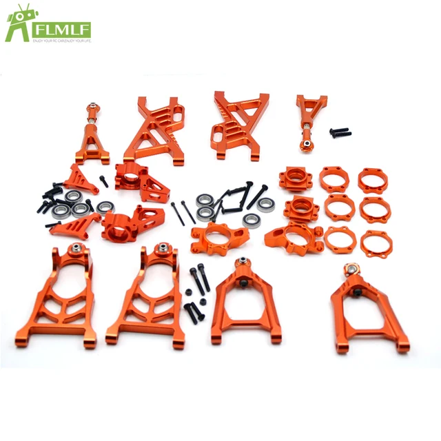 CNC Alloy Front Rear Wheel Hub Carrier Mount For HPI KM Rovan Baja 5B 5T 5SC 1/5