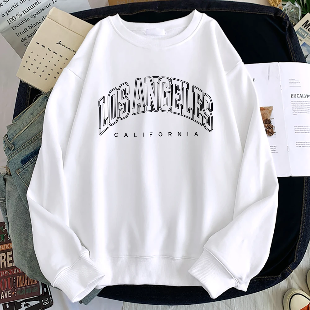 Men's Retro California Oversized Sweatshirt | Men's Los Angeles Sweatshirt  - Men - Aliexpress