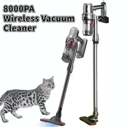 Cordless Vacuum Cleaner Wall Mounted Vacuum Cleaner Handheld Large Suction Mop Portable Car Home Dust Collector Hand Cleaner