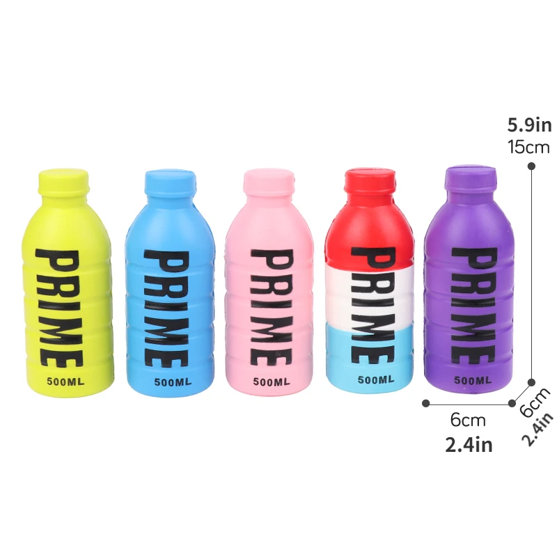 1PCS Anti-stress Vent Prime Drink Bottle Slow Rebound PU Foaming Pinch Happy Angry Relief Squeeze Decompression Toys