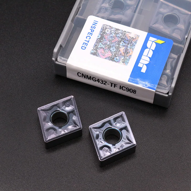 Inserti Tornio Carburo 10 Inserti CNMG120408 TF IC907 In Carburo Di Tungsteno - Per Tornitura Esterna, Rivestimento CVD Inserti Tornitura Esterna - Foto 12