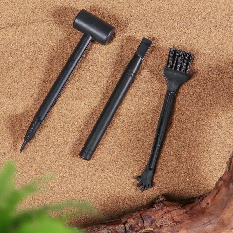 Dinosaur Eggs Dig Kit Excavation Toy With Learning Cards & Tools Brush Hammer Chisel For Childrens Christmas Party Gifts 5