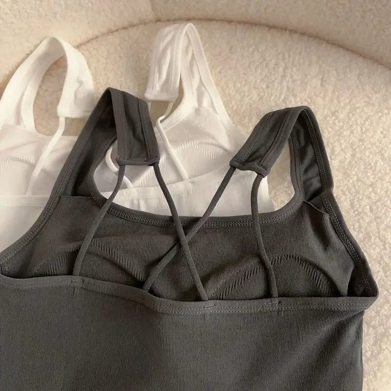 Image of Hello Kitty Sanrio Fashion Clothing Y2K Top with Breast Pad Cute Top Girl Summer Cool Cropped Top White Sexy Suspender Girl Gift