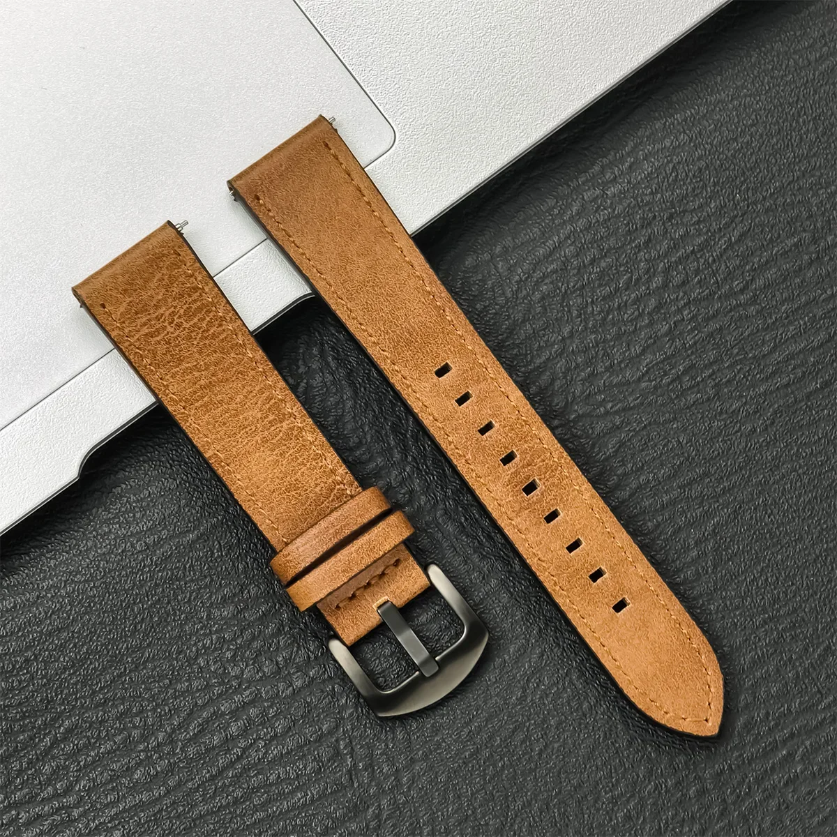 Premium 22mm Leather Watch Strap – Elegant Replacement Belt