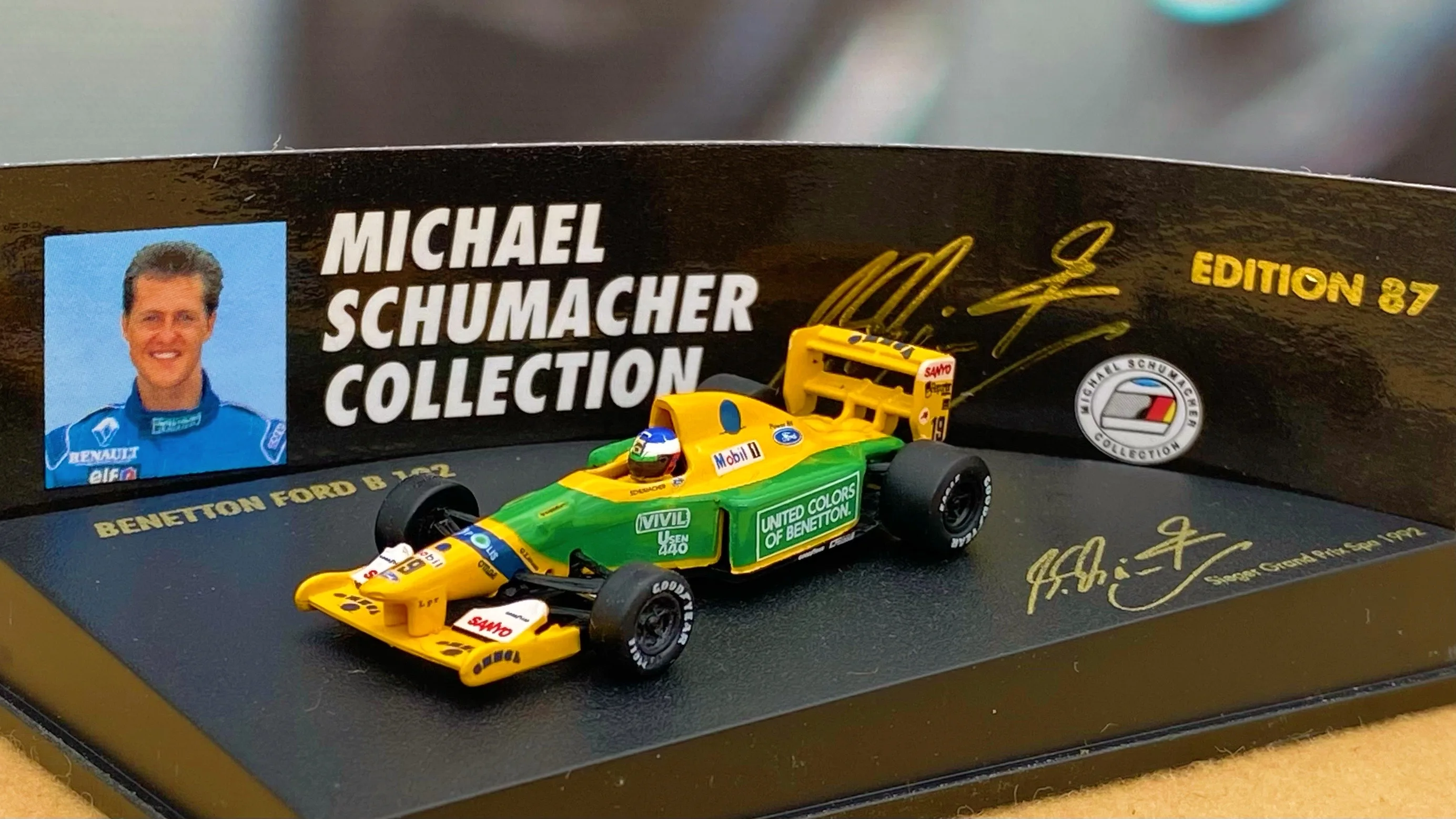 

Миниатюрная модель животного 1:87 F1 B192 спа 1992 Шумахер, ограниченная серия, металлическая статическая модель автомобиля из смолы, игрушка в подарок