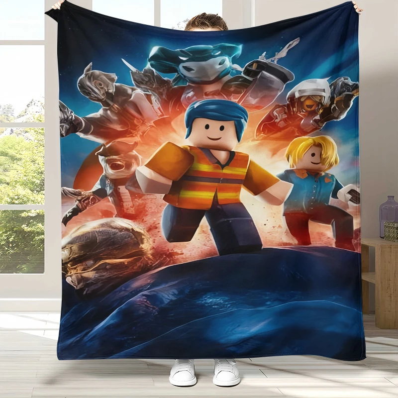 Ultra Soft Cartoon Flannel Blanket - Cozy Plush Throw for Home, Bed, Sofa, or Outdoor Use