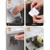 Kitchen Stainless Steel Sink Sponges Holder Self Adhesive Drain Drying Rack Kitchen Wall Hooks Accessories Storage Organizer 6