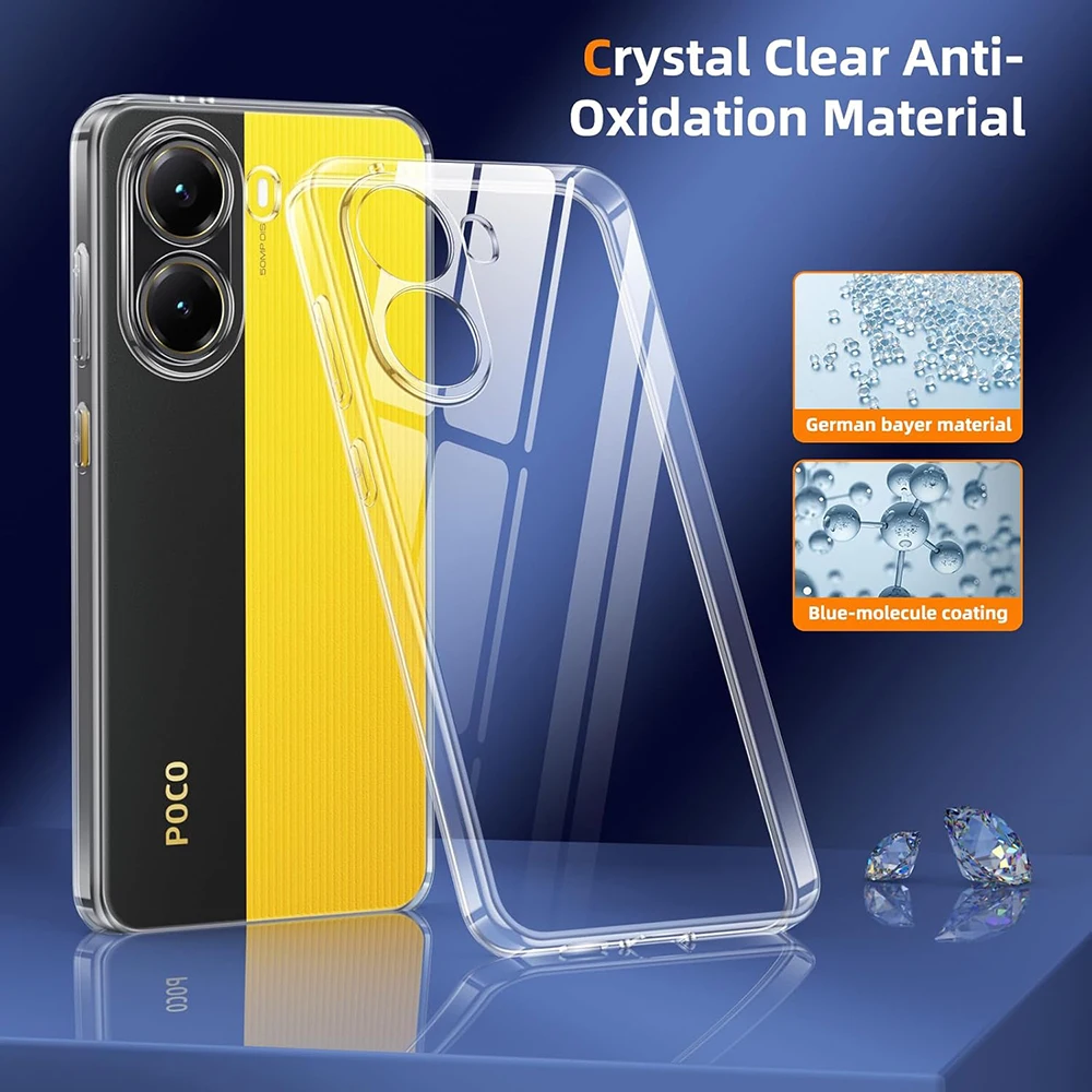 Clear Shockproof Silicone Phone Case