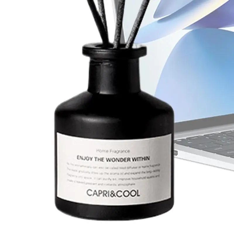 Bathroom Scent Sticks 50ml Oil Fragrance Diffuser Long-Lasting Bathroom Air Freshener Natural Aromatherapy Diffuser Set With 4