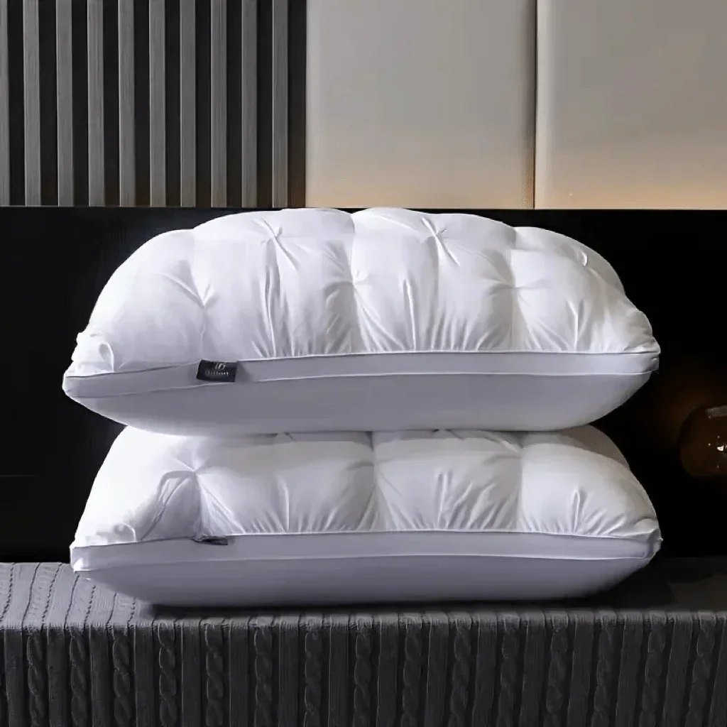 Luxurious 5-Star Hotel Quality Pillow 990g 20x30 Inches Deep Sleep Neck Support Non-Collapse High Pillow Core For All Seasons 3