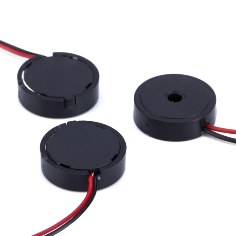 D0AB Piezo Electronic Buzzer Beep Tone Alarm Ringer Continous Sound 30V Buzzer Electromagnetic for DIY Buzzer, Black