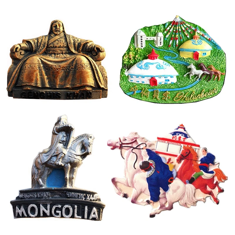 

Horse Riding In Ulaanbaatar Grassland, Mongolia 3D Fridge Magnets Tourism Souvenirs Refrigerator Magnetic Stickers Gift