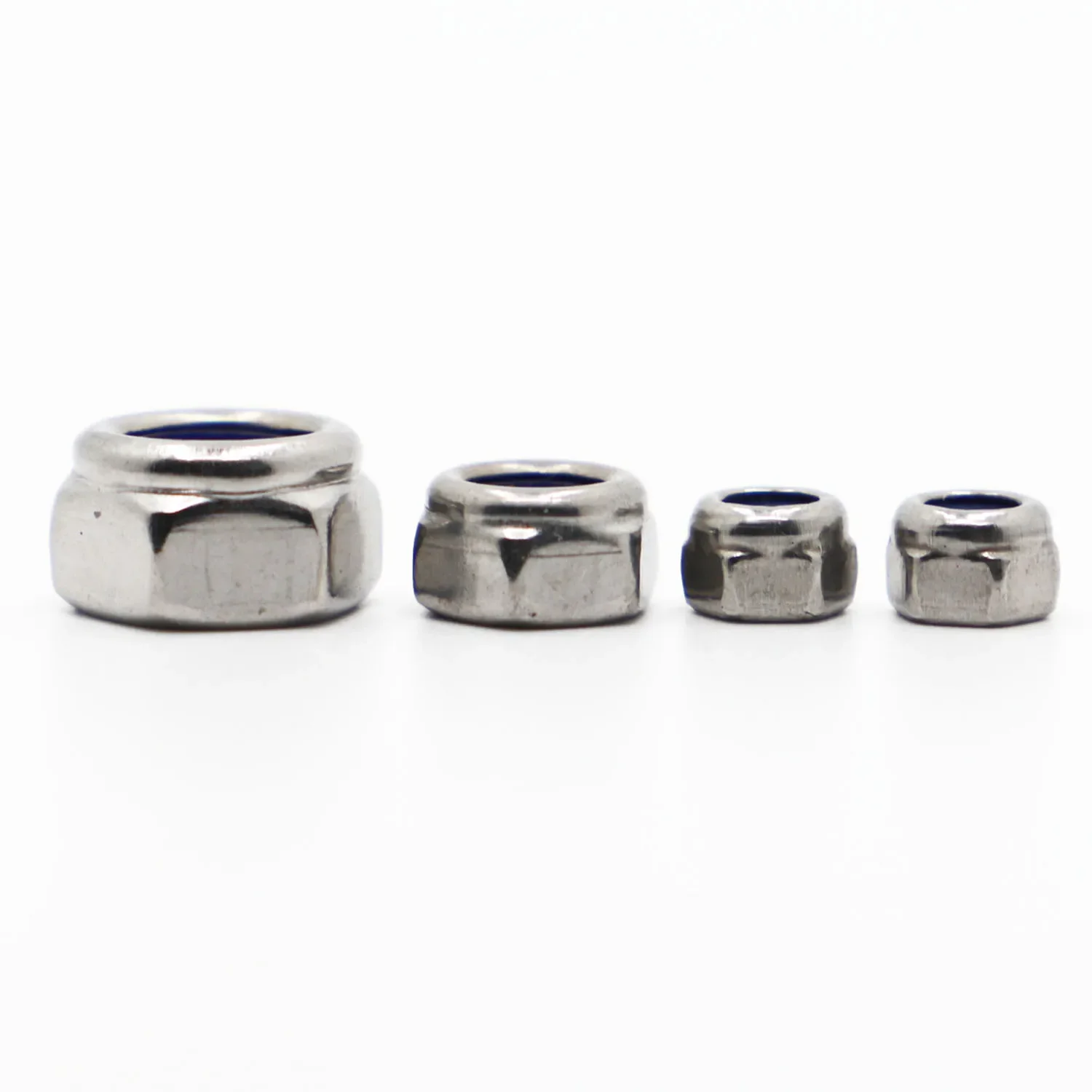 

M2 M2.5 M3 M4 M5 M6 M8 M10 M12 M16 DIN985 304 Stainless Steel Hex Hexagon Lock Slip Nylon Nut Self-locking Nylock Nut Locknut