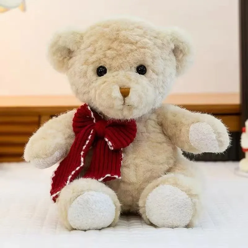 부드러운 나비넥타이 테디베어 봉제인형, 세탁 가능한 샤워 생일선물, 아이방 집꾸미기, 팬 컬렉션