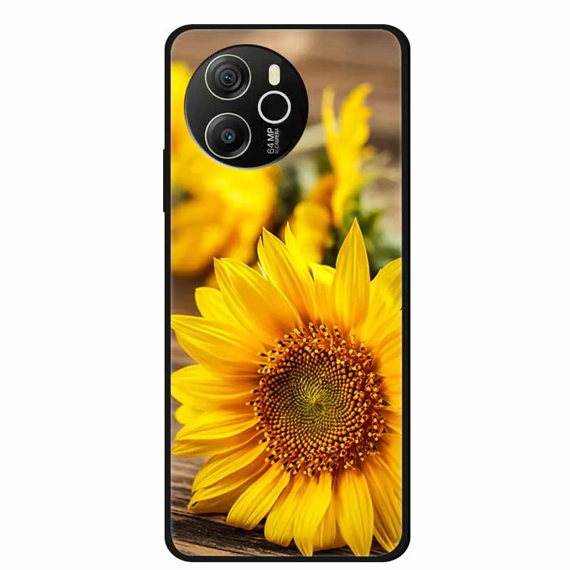 Black Silicone Soft Back Protective Case Cover