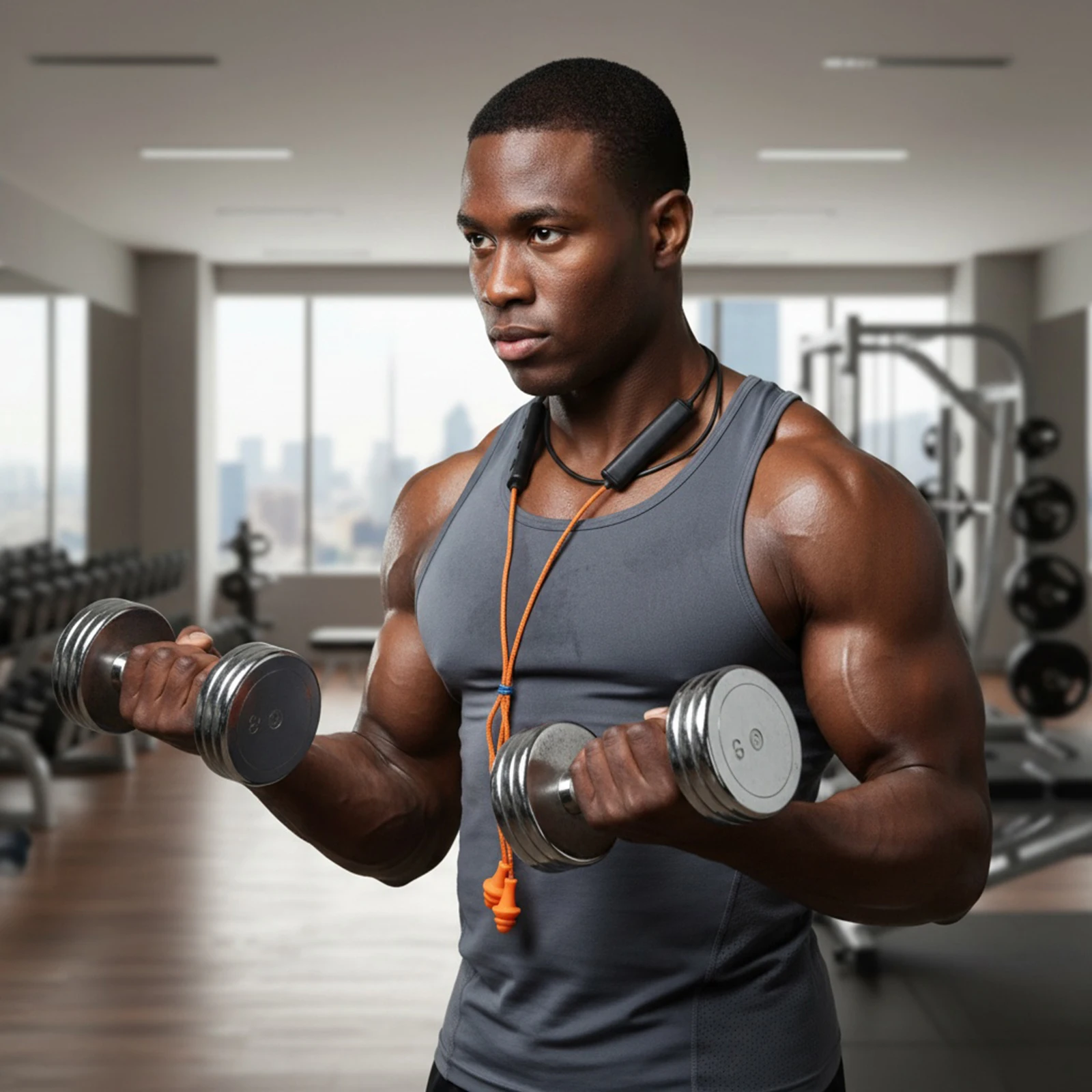 Wireless Bluetooth Earbuds Neckband Noise Cancelling Earphones_voghion.com
