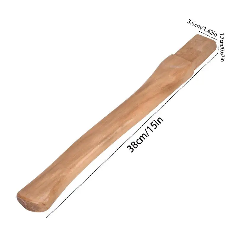 Wooden Axe Handle Replacement Wooden Hickory Handle Long Curved Solid Durable Axe Handle For Lath Hatchet Home Farm Garden Axe 6