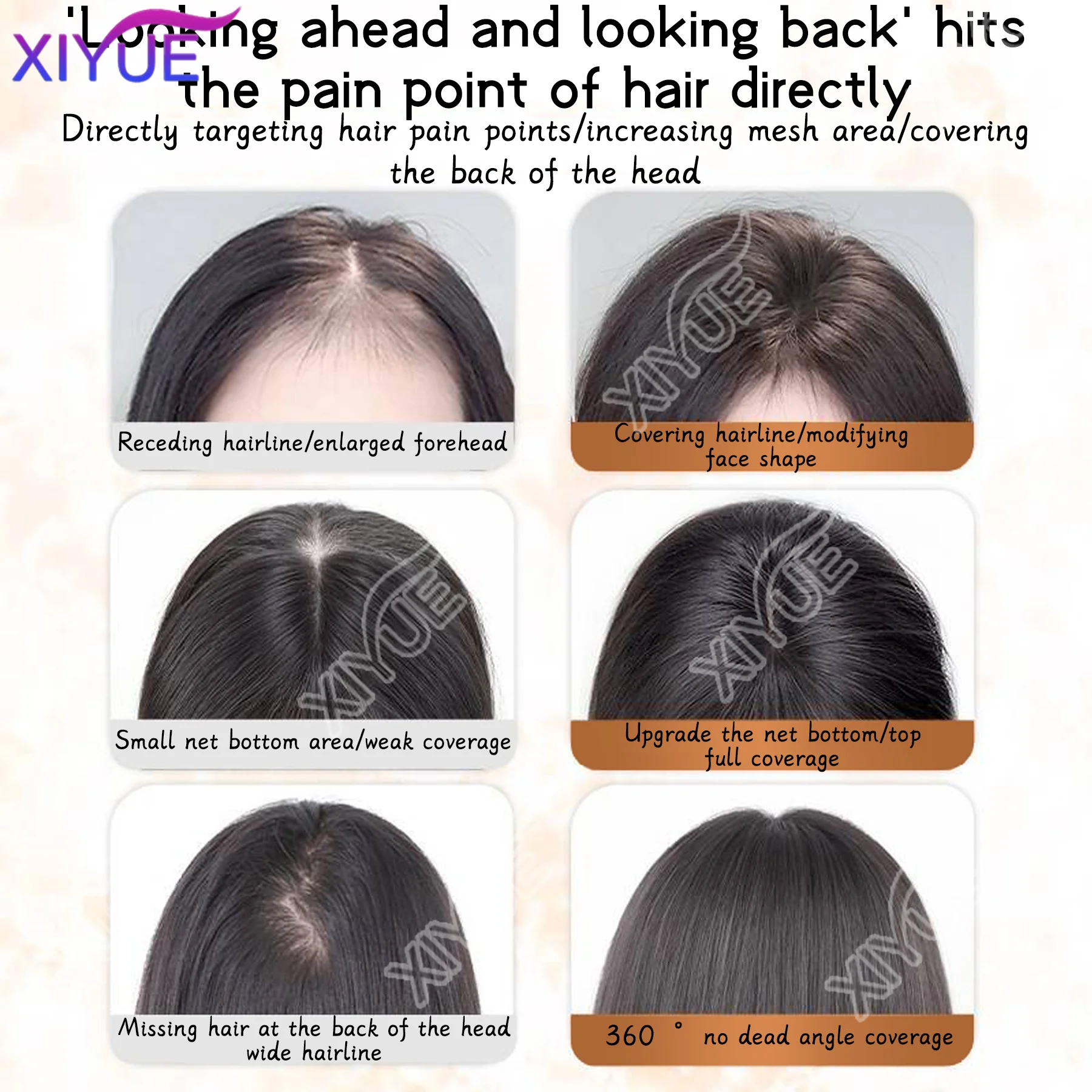 XY synthetic 3D Top Base Women Topper Hair Women Wigs Clip In synthetic Hair Hairpiece Extension Thin Breathable Women Toupper