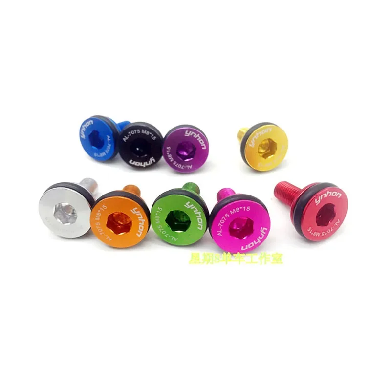 Bicycle Bottom Bracket Aluminum Alloy / Steel Square hole Waterproof Sealed Bolts M8*15mm