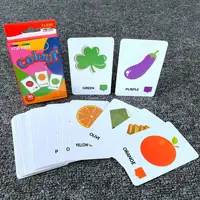 36pcs Children Cognition Cards Body Parts Animal Fruits Double Side Flashcards Montessori Baby Kids Early Educational Toys Gifts 2