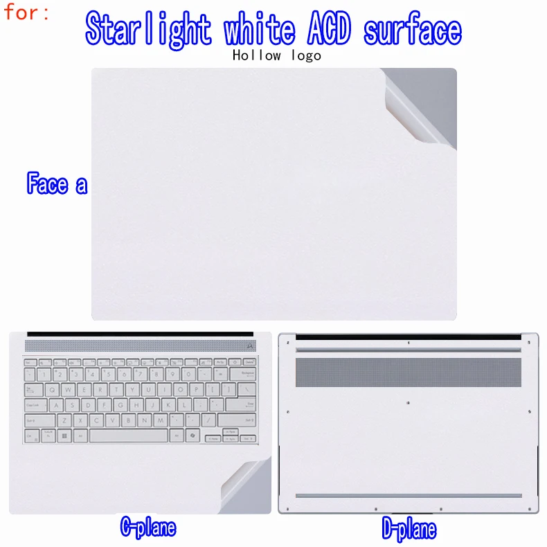 ASUS Zenbook S16/S14 노트북 바디 필름 UM5606G/UX5406 쉘 데칼 필름 UX5304/UX3406/UX3407 단색 보호 필름