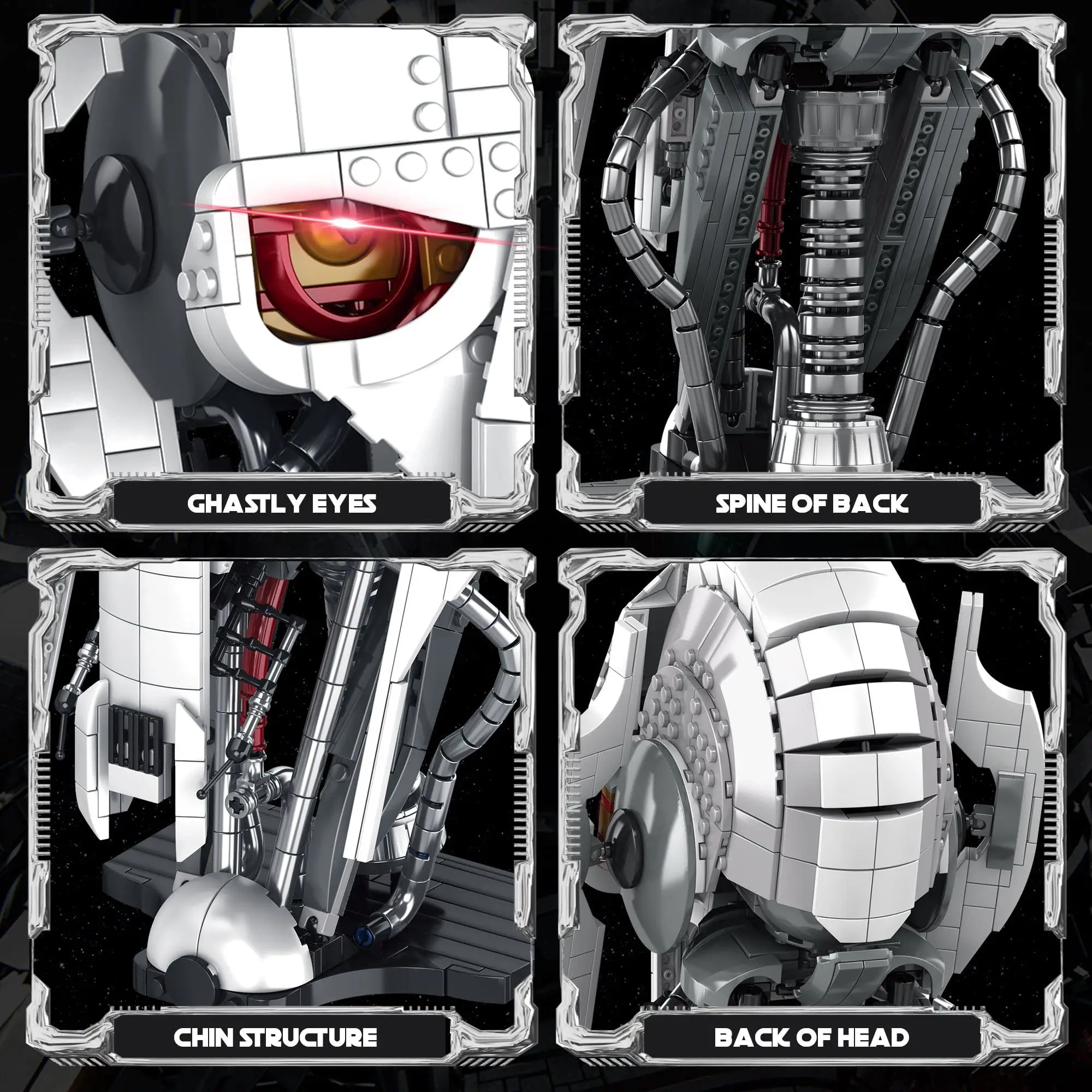 788pcs MOC Idea General Grievous Helmet Building Blocks Bricks Model Helmet Collection Assembling Toys For Children Adults Gift