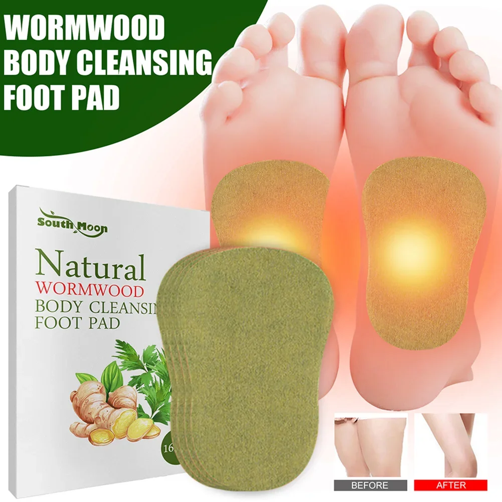 16pcsFootDetoxPatchesRelieveStressHelpSleepingBodyToxins
