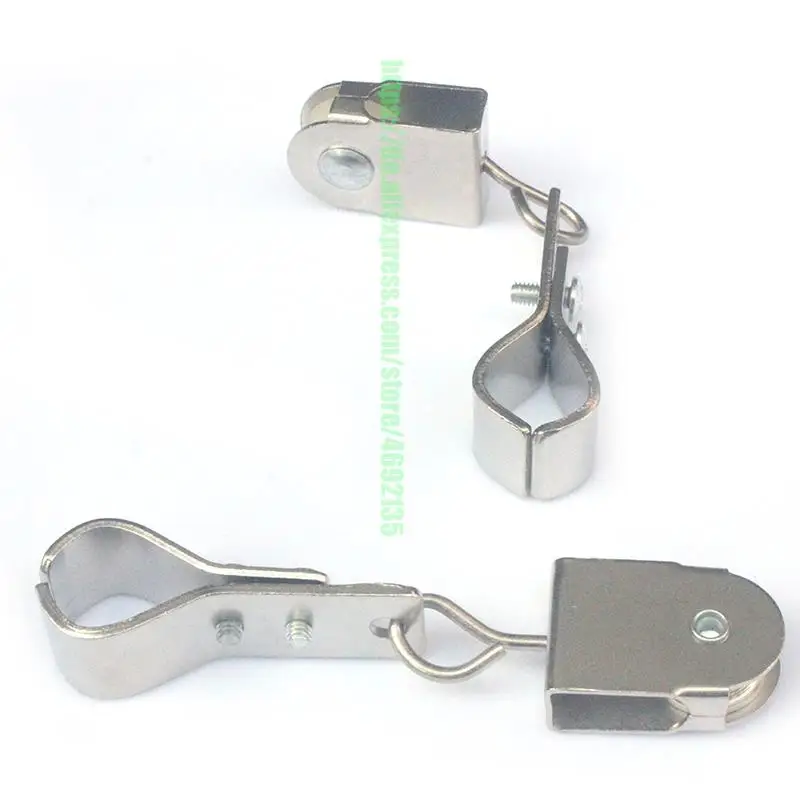 Lot De 10 Poulies En Acier Inoxydable 304 Avec Colliers Pour Voile D'ombrage - Guidage Câble Métallique