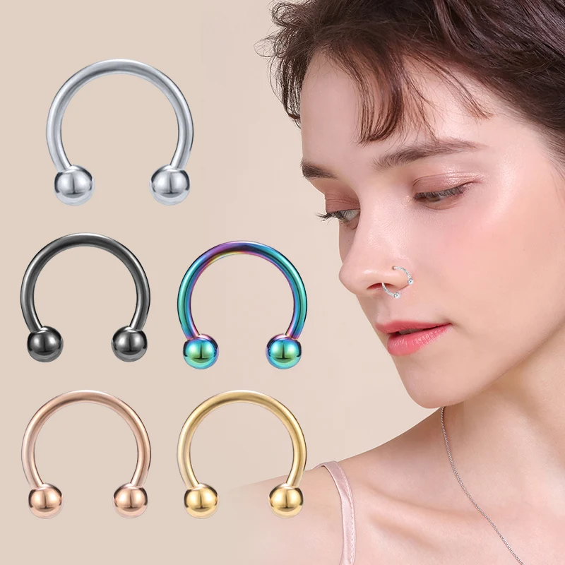 Piercing Jewelry Body Piercing Earrings 316L Stainless Steel Lip Rings Studs 1pc