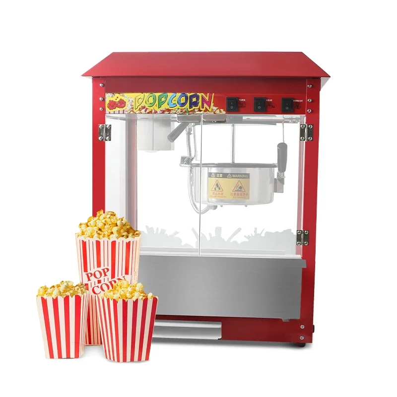 China Price Cinema Electric Automatic Popcorn Maker Industrial Commercial Popcorn Machine