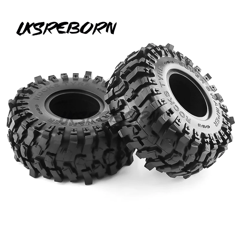 

4PCS 118*45mm 1.9 Rubber Tyres Wheel Tires 4PCS for 1/10 RC Crawler Car Axial SCX10 90046 TRX4 Redcat Gen8 RBX10 RC4WD D90 L1