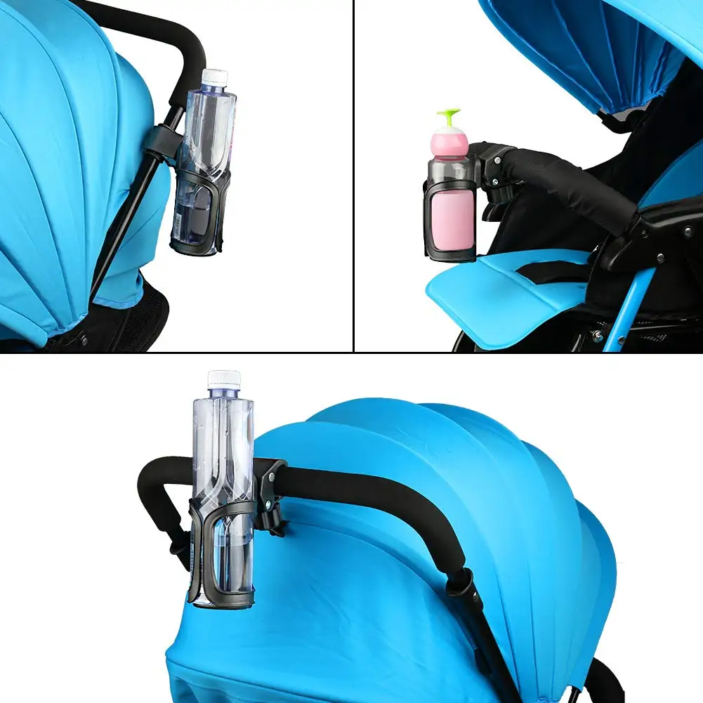 Stroller Cup Holder Bike Cup Holder 360 Degrees Rotation Universal Cup Holder for Stroller Bicycle Wheelchair Walker Scooter Cup