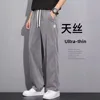 Trendy Straight Leg Jeans Men's Summer New Thin Loose Wide Leg Casual Versatile Jeans AE Stock Origin China Casual Scene