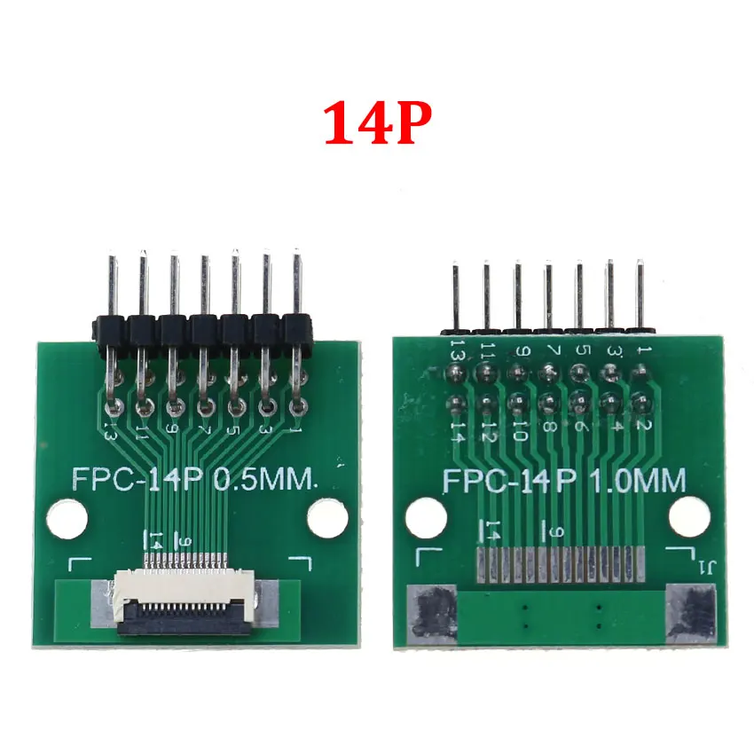 Versatile FPC/FFC Adapter Board with Double Row Straight Needle Connector – 0.5mm to 2.54mm Conversion, Multiple Pin Options Available