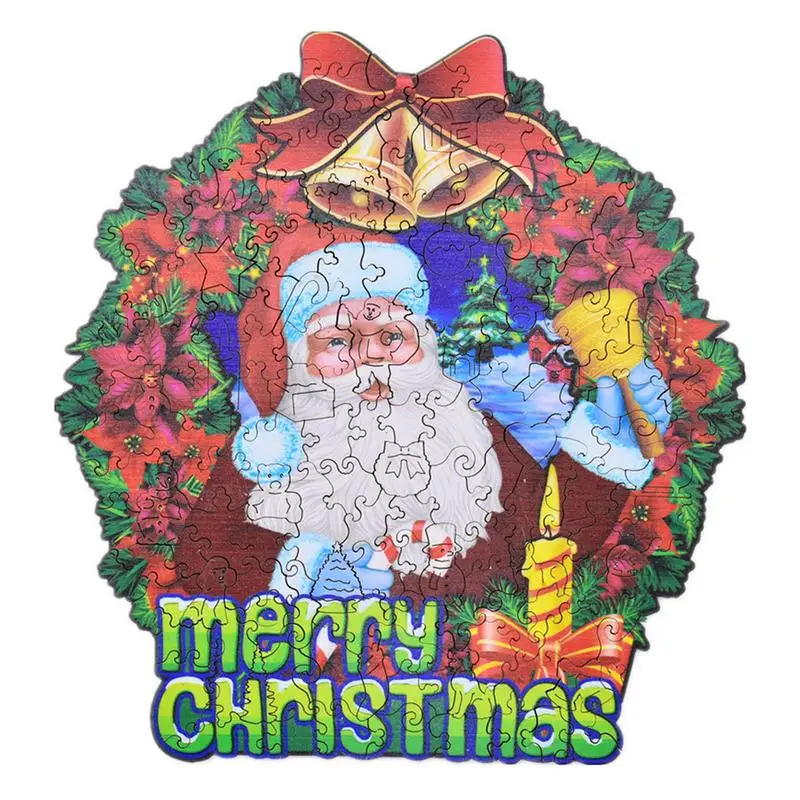 

Christmas Puzzles Santa Claus Wooden Puzzle Educational Puzzle Game Toys Gift Decoration Stocking Stuffer Christmas Gifts Puzzle